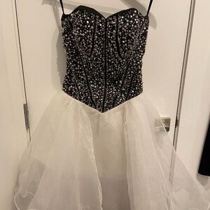 Vintage Beaded/Sequin Strapless Party Dress